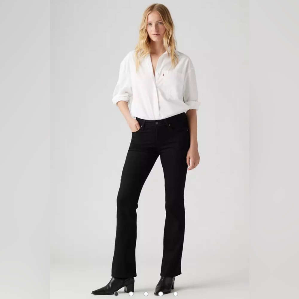 725 HIGH RISE BOOTCUT WOMEN'S
JEANS W27 L28 High Stretch Soft Black